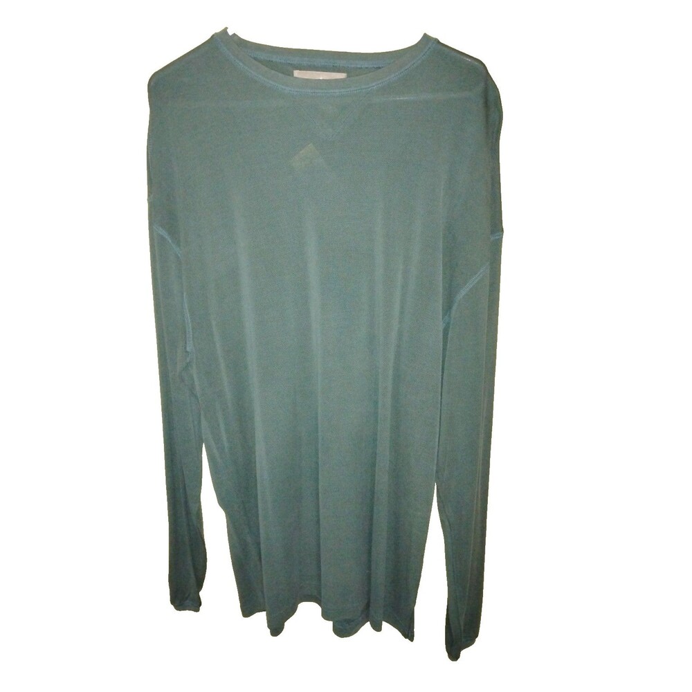 The Territory Ahead blue Men’s Sweater XL  Close Knit Long Sleeves 100% Silk